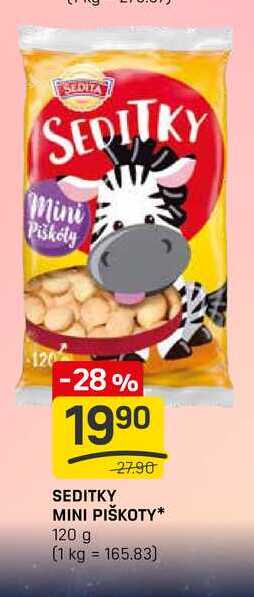 SEDITA SEDITKY Mini Piškoty 120 g