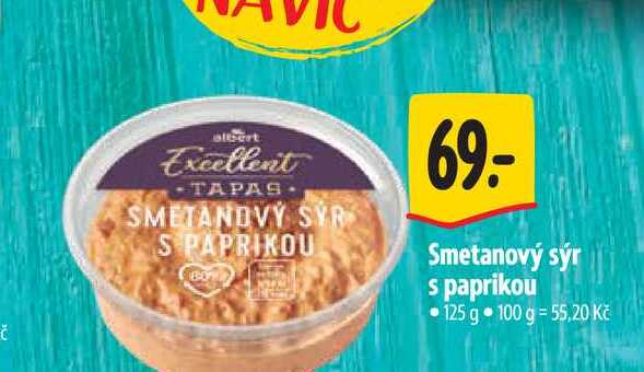   Smetanový sýr s paprikou 125 g 