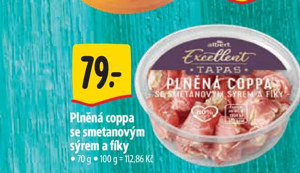 Plněná coppa se smetanovým sýrem a fíky 70 g