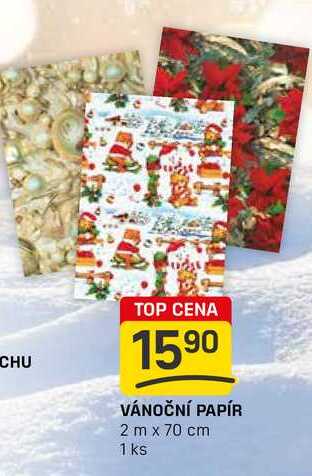 ÁNOČNÍ PAPÍR 2 m x 70 cm 1 ks
