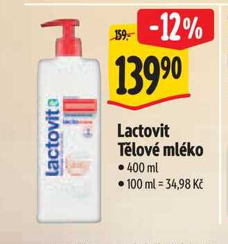   Lactovit Tělové mléko  400 ml 