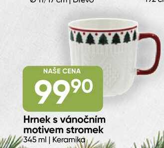 Hrnek s vánočním motivem stromek 345 ml