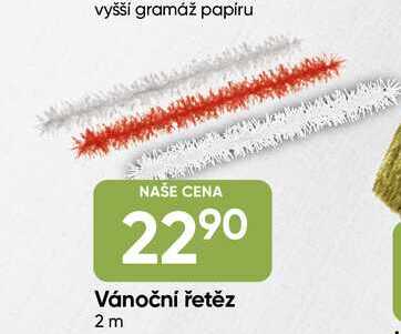 Vánoční řetěz 2m 