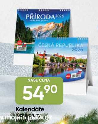 Kalendáře různé druhy