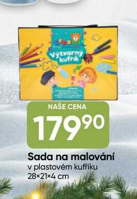Sada na malování v plastovém kufříku 28×21×4 cm 