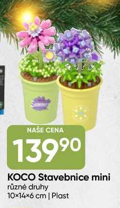 KOCO Stavebnice mini různé druhy 10×14×6 cm 