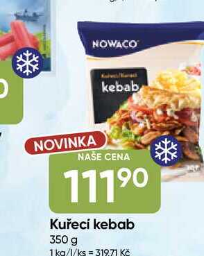 NOWACO Kuřecí kebab 350 g 