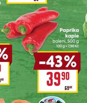 Paprika kapie balení, 500 g
