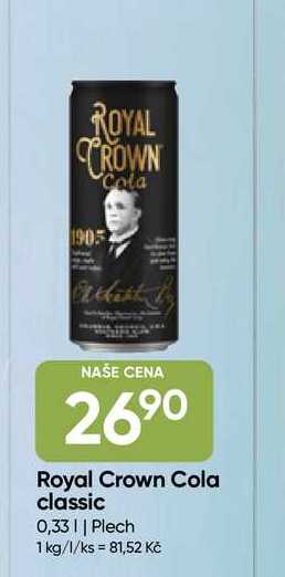 Royal Crown Cola classic 0,33 plech