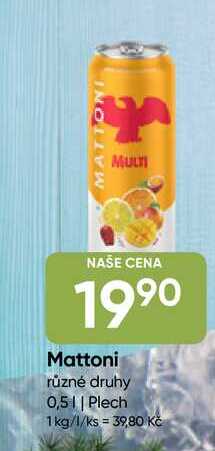 Mattoni různé druhy 0,5l plech