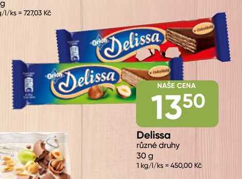Orion Delissa 30g, vybrané druhy