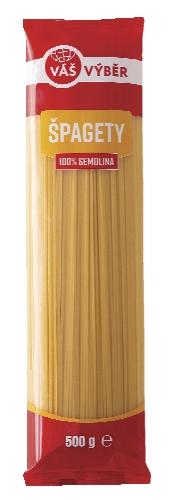VÁŠ VÝBĚR Těstoviny, 500 g