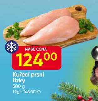Kuřecí prsní řízky 500g mražené