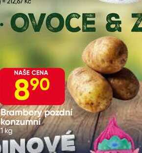 Brambory konzumní pozdní 1 kg