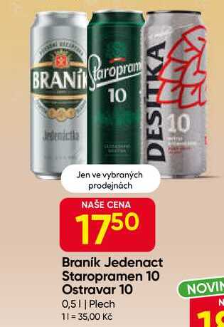 Braník Jedenáctka 0,5l plech
