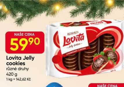 Lovita Jelly cookies různé druhy 420 g