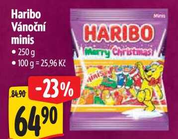 Haribo Vánoční minis, 250 g 