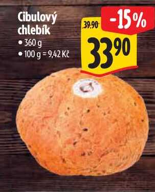 Cibulový chlebík, 360 g