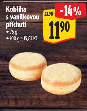 Kobliha s vanilkovou příchutí, 75 g