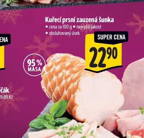 Kuřecí prsní zauzená šunka 100 g