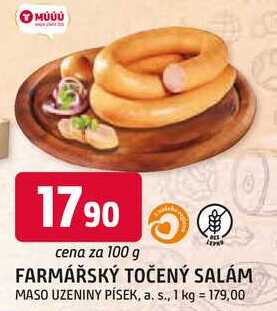 FARMÁŘSKÝ TOČENÝ SALÁM 100g