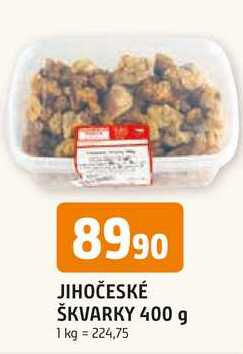 JIHOČESKÉ ŠKVARKY 400 g  