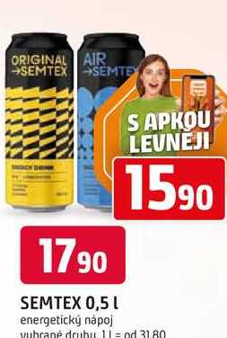SEMTEX 0,5 L energetický nápoj