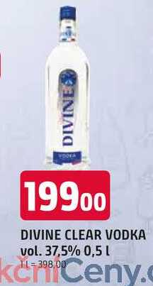 DIVINE CLEAR VODKA vol. 37,5% 0,5l