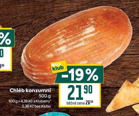 Chleb konzumní 500 g 
