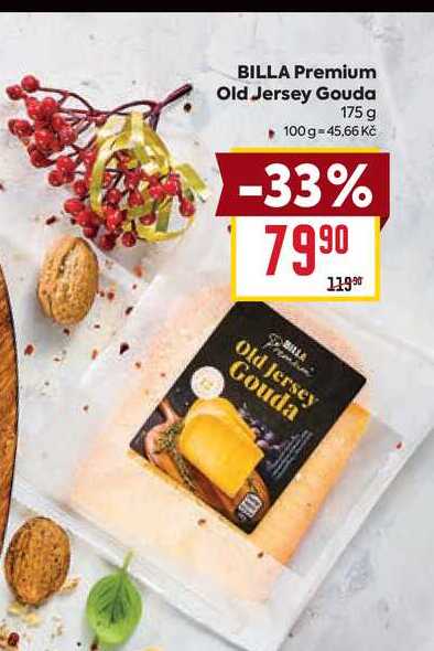 BILLA Premium Old Jersey Gouda 175 g 