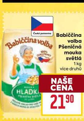 Babiččina volba Pšeničná mouka světlá 1 kg