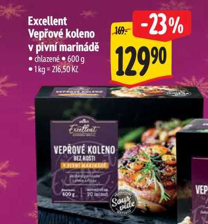 Excellent Vepřové koleno v pivní marinádě 600 g