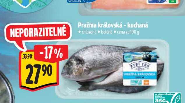 Pražma královská - kuchaná 100 g