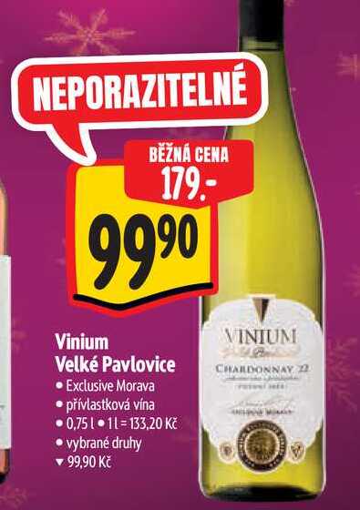  Vinium Velké Pavlovice  0,75 l