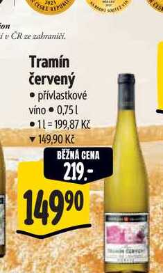 Tramín červený 0,75 l