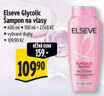 Elseve Glycolic Šampon na vlasy, 400 ml