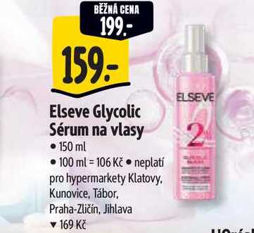 Elseve Glycolic Sérum na vlasy, 150 ml