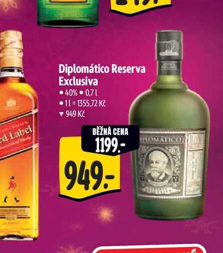 Diplomático Reserva Exclusiva 0,7 l