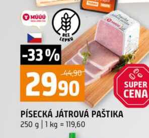 PÍSECKÁ JÁTROVÁ PAŠTIKA 250 g 
