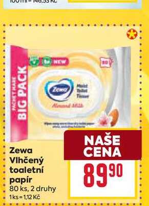 Zewa Vlhčený toaletní papír 80 ks