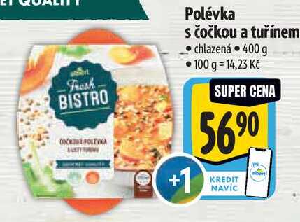 Polévka s čočkou a tuřínem, 400 g
