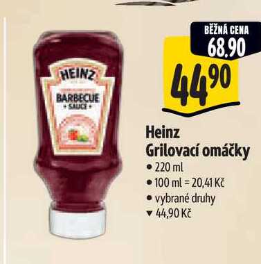 Heinz Grilovací omáčky, 220 ml