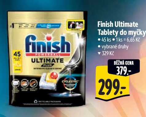 Finish Ultimate Tablety do myčky, 45 k