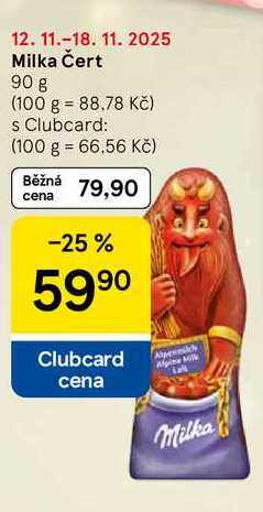 Milka Čert, 90 g