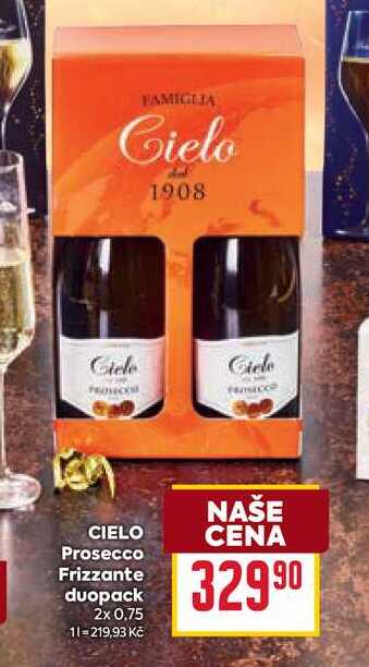 CIELO Prosecco Frizzante duopack 2x 0,75l