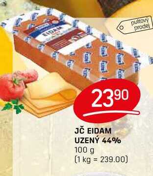 JČ EIDAM UZENÝ 44% 100 g