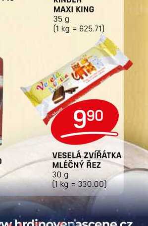 VESELÁ ZVÍŘÁTKA MLÉČNÝ ŘEZ 30 g
