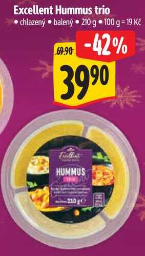 Excellent Hummus trio, 210 g