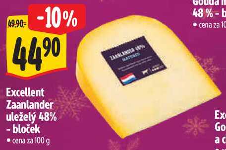 Excellent Zaanlander uleželý 48% - bloček, cena za 100 g