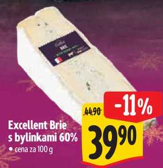 Excellent Brie s bylinkami 60%, cena za 100 g